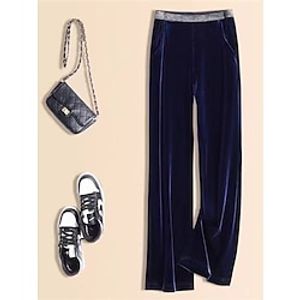 Women's Chinos Pants Trousers Full Length Fashion Streetwear Street Daily Robin's Egg Blue Black S M Fall Winter Lightinthebox