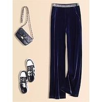 Women's Chinos Pants Trousers Full Length Fashion Streetwear Street Daily Robin's Egg Blue Black S M Fall Winter Lightinthebox - thumbnail