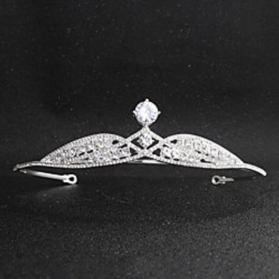 Glam Wedding Rhinestone / Alloy Headpiece with Trim / Crystals / Rhinestones 1 Piece Wedding / Party / Evening Headpiece miniinthebox