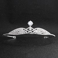 Glam Wedding Rhinestone / Alloy Headpiece with Trim / Crystals / Rhinestones 1 Piece Wedding / Party / Evening Headpiece miniinthebox - thumbnail