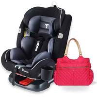 Teknum Evolve 360 Car Seat 0 - 12yrs With Sunveno Fashion Diaper Bag - Grey CM_TKSN_CS02&FDP1_EVGYRD