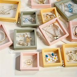 4pcs/set Small Acrylic Display Boxes: Jewelry Storage Boxes, Stationery Cord Organizers, Jewelry Packaging Boxes for Bracelets, Necklaces, Gift Items, Ideal for Jewelry Storage, Home Decoration, Room Décor, Display Lightinthebox