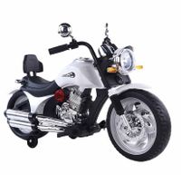 Megastar Ride On 12 V Lights Up Harley-Davidson Topper Power Wheels Motorbike, White - MG958 - WHT (UAE Delivery Only)