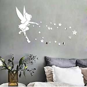 Angel Star Small Fairy Wall Stickers Living Room  Kids Room  kindergarten Removable  Pre-pasted Acrylic Home Decoration Wall Decal 1pc Lightinthebox