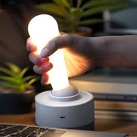 Lever Light Environmental Lighting Novel Design 8 inch (about 20.3 cm) Rod Light Shake Switch Rechargeable Wireless Silicone LED Night Light Wall Light Lightinthebox