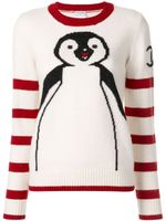 Chanel Pre-Owned intarsia knit penguin jumper - White