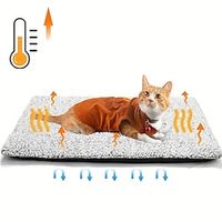 Self Warming Dog Cat Bed Self Heating Cat Dog Mat Extra Warm Thermal Pet Pad For Indoor Outdoor Pets With Removable Non-Slip Bottom Cover Lightinthebox - thumbnail