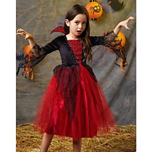 Ball Gown Knee Length Flower Girl Dresses Party Polyester Half Sleeve Square Neck with Lace Lightinthebox
