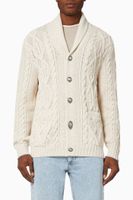 Long Sleeve Cardigan in Cable Knit - thumbnail