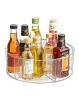 Interdesign Linus Turntable Divided 11.5 x 11.5 x 4.5 inch Clear