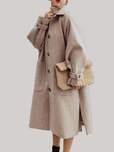 Mid-Length Woolen Coat