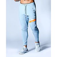 Men's Sportswear Sports Outdoor Sports Casual Sports Pants Sweatpants Pants Letter Full Length Print Black Blue Gray Light Blue miniinthebox - thumbnail