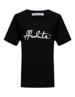 Script Logo Cotton T-Shirt - Black - thumbnail