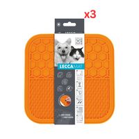 M-pets Lecca Mat Orange Medium (Pack of 3)
