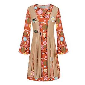 Women's Casual Dress A Line Dress Print Dress Floral Print V Neck Flared Sleeve Mini Dress Active Fashion Outdoor Street Long Sleeve Regular Fit Red Fall S M L XL XXL Lightinthebox