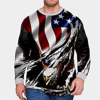 Men's Plus Size T shirt Tee Big and Tall Graphic Prints Crew Neck Spring   Fall Basic Designer Comfortable Big and Tall Outdoor Street Tops Lightinthebox - thumbnail