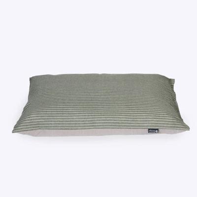 Danish Design Rustic Stripes Sage Snuggle Dog Bed 90x75x29cm