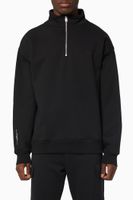 Essential Half-zip Sweatshirt in Cotton Fleece - thumbnail