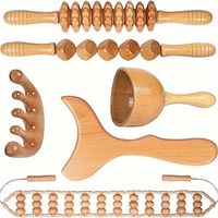 1 Set Wood Massage Tools Maderoterapia Kit, Body Sculpting Tools, Wood Massager Roller Rpoe For Back And Muscle Lightinthebox - thumbnail