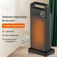2000W Electric Heater Smart Thermostat Vertical Heater Household Radiator Remote Warmer Machine Winter Heating Warmer for Office miniinthebox - thumbnail