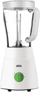 Braun PowerBlend 1 Jug Blender 500W, 1.5 L Capacity, TriAction Technology, 2 Speeds + Ice Crush / Pulse Function. 2 Mill for Grinding & Chopping - JB 0123 Plastic