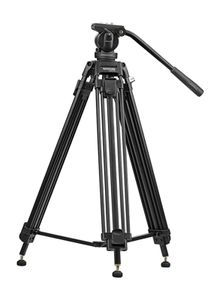Promate Pixels-170 Professional Heavy Duty Aluminium 170cm Video Tripod, Black
