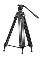 Promate Pixels-170 Professional Heavy Duty Aluminium 170cm Video Tripod, Black - thumbnail