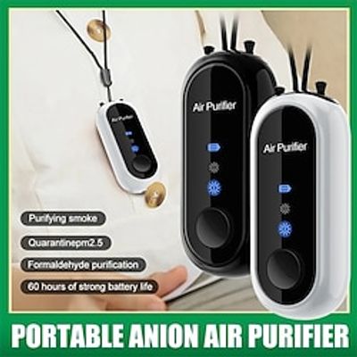 Portable Air Purifier Necklace - Rechargeable Ionizer for Bedroom Car Airplane - Personal Small Air Purifier for Children and Adults - Breathe Clean Air Anywhere Lightinthebox Portable Air Purifier Necklace - Rechargeable Ionizer for Bedroom Car Airplane - Personal Small Air Purifier for Children and Adults - Breathe Clean Air Anywhere Lightinthebox