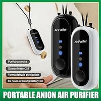 Portable Air Purifier Necklace - Rechargeable Ionizer for Bedroom Car Airplane - Personal Small Air Purifier for Children and Adults - Breathe Clean Air Anywhere miniinthebox - thumbnail