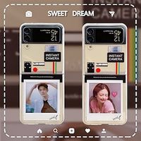 Phone Case For Samsung Galaxy Flip Z Flip 4 Z Flip 3 Portable Flip Dustproof Cartoon PC miniinthebox - thumbnail