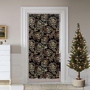 Flowers Door Cover, 1 Panel Door Curtain Home Xmas Decor for Living Room, Kitchen, Outdoor, Balcony Lightinthebox