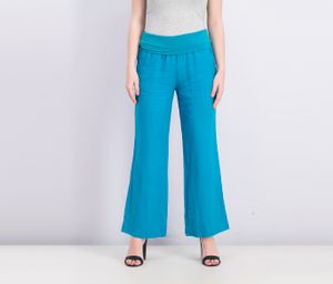 Womens Pull On Pants  Blue/Green