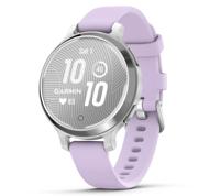 Garmin Lily 2 Active, Silver with Purple Jasmine Silicone Band