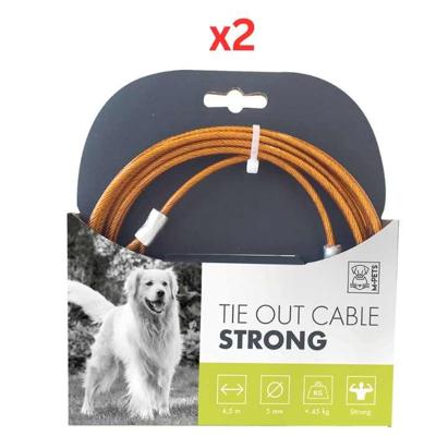 M-Pets Tie Out Cable Strong 4.5m (Pack of 2)