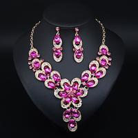 Jewelry Set 3pcs Rhinestone Alloy Earrings Necklace Women's Vintage Fashion Cute Geometrical Geometric Jewelry Set For Wedding Party Anniversary Lightinthebox - thumbnail