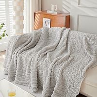 Seersucker Throw Blanket Couch Sofa Cover Slipcover, Soft Cozy Throw Blankets Thicken Warm Decorative Farmhouse Throw Blanket for Home Decor, Bed, Sofa,Chair and Living Room miniinthebox - thumbnail