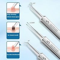 German Ultra-Fine Pimple Tweezers for Acne and Blackhead Removal - Salon Quality Beauty Tool for Face Health and Care miniinthebox - thumbnail
