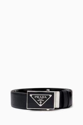Reversible Belt in Saffiano Leather
