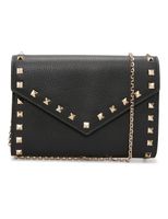 Rockstud Wallet with Chain Strap - Black - thumbnail