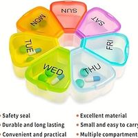 1pc Pill Organizer, Weekly Pill Organizer, Pill Box, Medicine Organizer, Pill Case, Pill Container, Pill Box 7 Day, Pill Holder, Travel Pill Case Lightinthebox - thumbnail