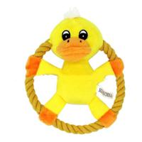 Nutrapet Plush Pet Squeakz Spinnnerz Ducky / Piggy / Beary Dog Toy - Multicolor (Includes 1) - thumbnail