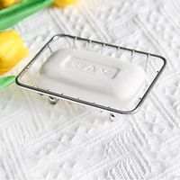 Iron Bathroom Toilet Soap Box Laundry Soap Rack Drain Soap Rack Metal Soap Holder miniinthebox - thumbnail