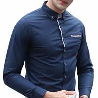 Mens Stylish Business Slim Button Down Designer Shirts