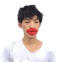 April Fool's Day Sausage Thick Mouth Prank Halloween Props Funny Big Mouth Horror Latex Enamel Mouth Mask Lightinthebox - thumbnail