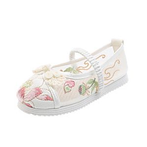 Girls' Flats Espadrilles Mesh Little Kids(4-7ys) Big Kids(7years ) Daily Walking Shoes White Pink Fall Spring miniinthebox
