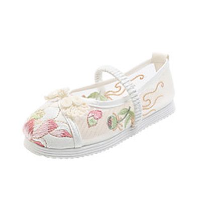 Girls' Flats Espadrilles Mesh Little Kids(4-7ys) Big Kids(7years ) Daily Walking Shoes White Pink Fall Spring miniinthebox