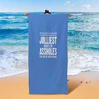 Text Pattern Beach Towels for Adults and Kids,Compact Sand Free Swim Pool Blanket for Outdoor Traveling on Vacation Lightinthebox - thumbnail
