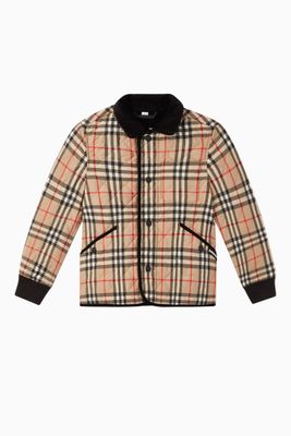 Vintage Check Diamond Quilted Jacket Vintage Check Diamond Quilted Jacket