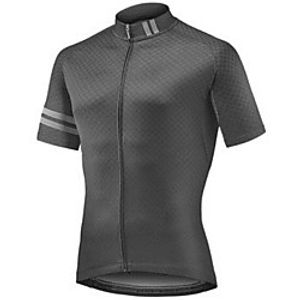 CAWANFLY Men's Short Sleeve Cycling Jersey Summer Silver  Black Bike Tracksuit Jersey Top Road Bike Cycling Quick Dry Sports Clothing Apparel  Micro-elastic Lightinthebox