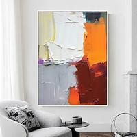 Handmade Abstract Colorful Hand Painted Large Thick Oil Painting On Canvas Hand Painted Big Color Paintings Living Room Home Decor (No Frame) Lightinthebox